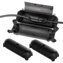 3Pc Outdoor Extension Cord Safety Cover with Waterproof Seal, Electrical Connection Box to Protect Outlet