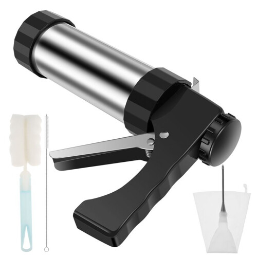 Churrera Churro Maker Machine RVS Churro Maker Kit met 3 Verschillende Tips, Spuitmond Hol
