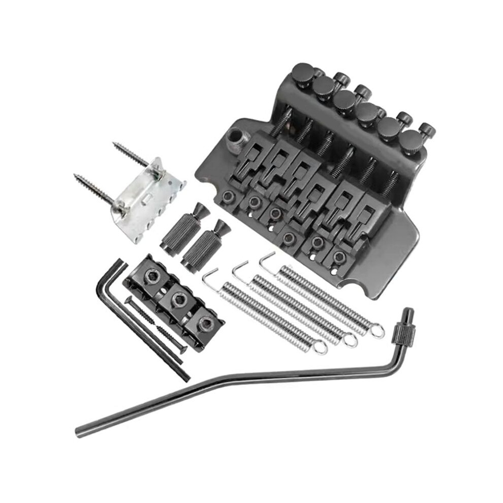 Electric Guitar Twin-Vibrator Bridge Vibrato System Guitar Twin-Vibrator Twin-Vibrator String-Plate Bridge Black 6034004544561