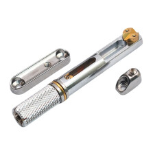 Saddle Headless Guitarra Elétrica Ponte Tailpiece com Chave para Guitarra Elétrica Headless Prata