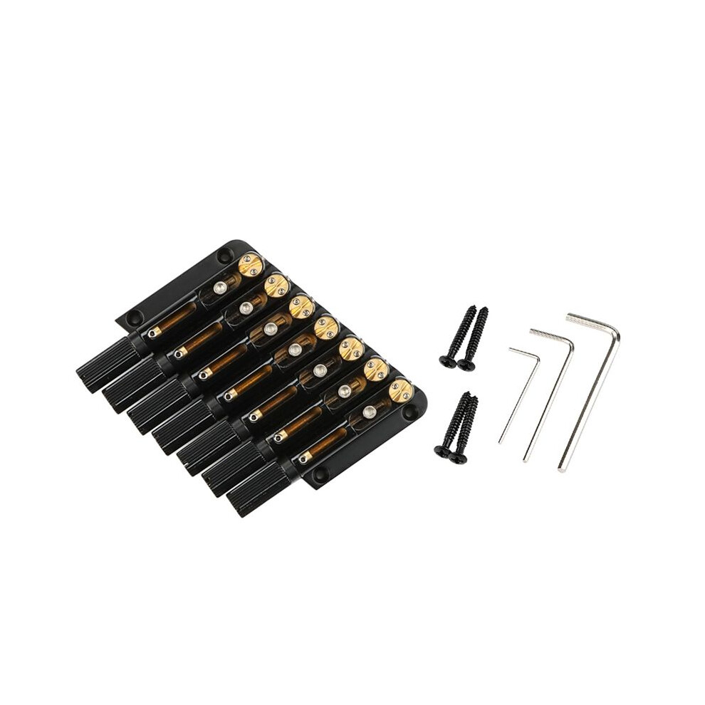 Headless Guitar Bridge Oblique 7 Strings Headless Guitar Metal Saddle Bridge Electric Guitar Bridge Parts 6032407278717