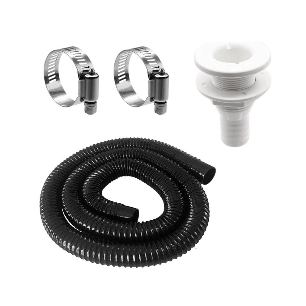 1-1/8-Inch Bilge Pump Hose Dia Plumbing Kit,Bilge Pump Installation Kit Drain Outlet Replacement Hardware 4713278340087