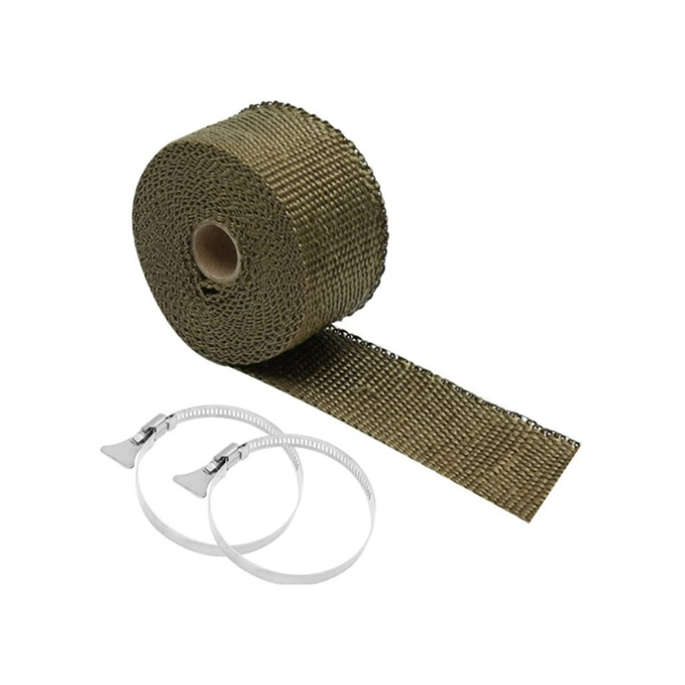 Outdoor Tent Stove Fireproof Pipe With Heat Resistant Tape 2 Adjustable Clamps 4712369594675