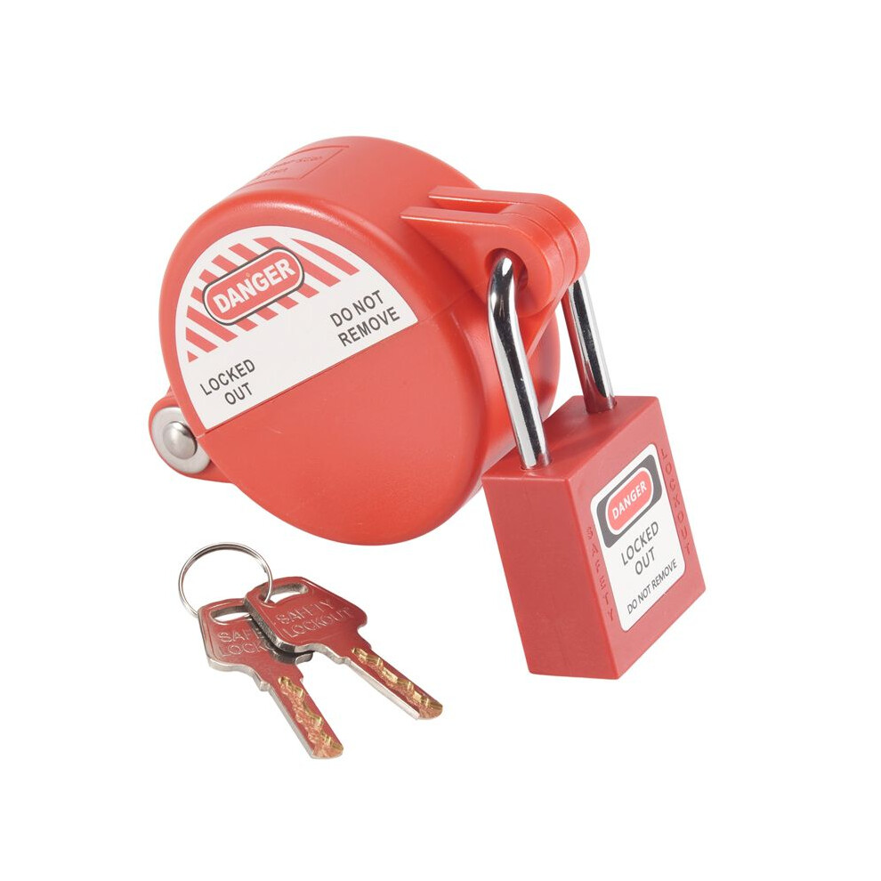 Outdoor Faucet Lock With Safety Padlock - Water Spigot Lock, Hose Bib Lock For 1 To 2-1/2 In Dia Valve Handles, Faucet 4712844193188