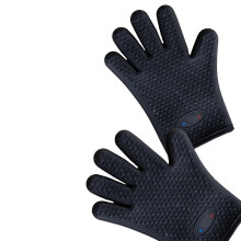 Silikon-Ofenhandschuhe - Hitzebeständige Grillhandschuhe mit Fingern zum Grillen oder Räuchern, Leicht zu Reinigen
