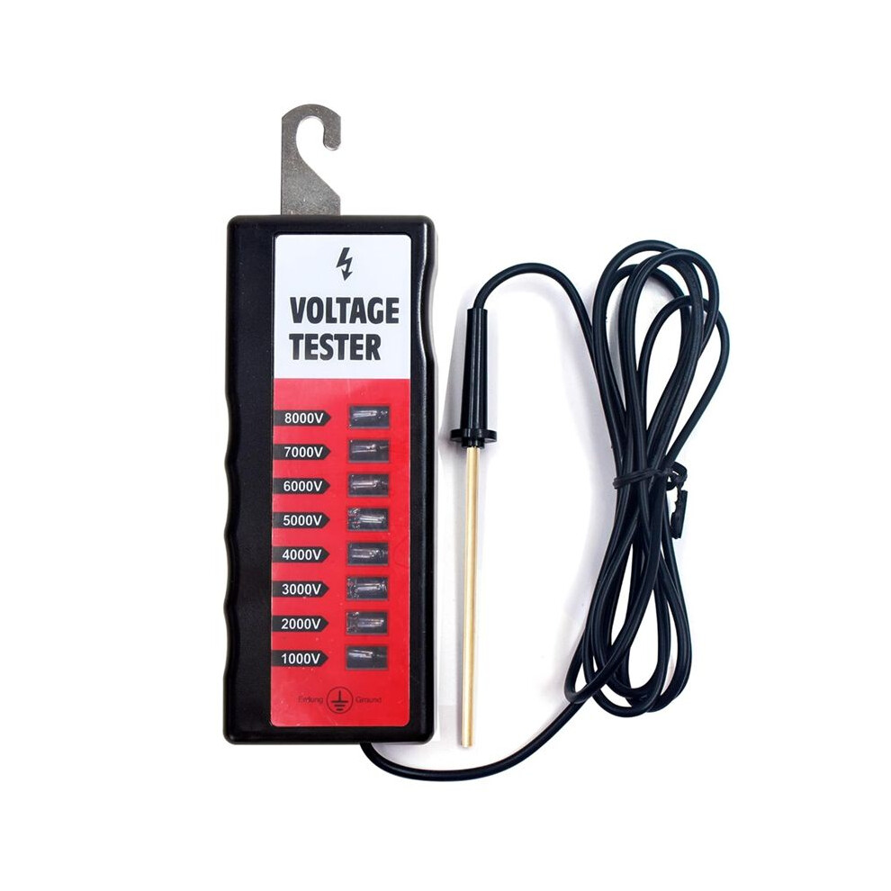 Electric Fence Voltage Tester, Portable Fence Tester, Neon Lights Farming Equipment Testing Tool Fault Finder Max 8000V 4712138713238