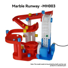 Für  Marble Run 003 DIY Modell Spielzeug Bausatz Inball Runway Komponenten Bausatz 3D Druck Zubehör