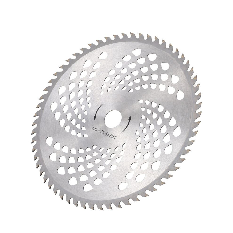 Durable And Lawn Mower Blades 60 Tooth With Holes Lawn Trimmer And Wood Cutter Disc Circular Alloy Blade 60T 4711177226808