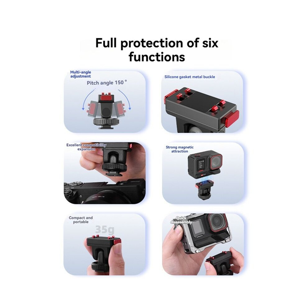 Magnetic Adapter Mount For Ace Pro 2 Foldable Quick Release Mount Base For Insta 360 Tripod Adapter Mount 4712334389886