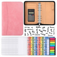 A6 Budget Planner with Calculator Zip Budget Binder Budget Planner Made with Envelopes for Money Saving Budget ()