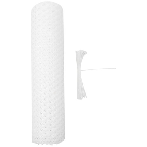 Reusable Plastic Chicken Wire Fence Mesh  Durable Hexagonal Mesh DIY Project for Home Garden Courtyard(White)
