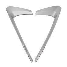 For Kadjar 2015-2018 Car Accessories Rear Fog Lights Covers Decoration Lamp Frame Trim Abs Chrome Car Styling