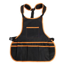 Work Apron tool 16 Tool Pockets tool belt Adjustable vest Tool Apron for mans work apron and women work apron with waterproof apron and Canvas apron