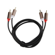 2RCA to 2 RCA Male to Male Audio Cable Gold-Plated RCA Audio Cable for Home Theater DVD TV CD Amplifier Sound Box