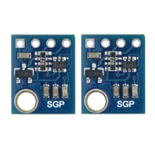 2Pcs GY- SGP40 SGP40 TVOC ECO2 CO2 Carbon Dioxide Sensor Formaldehyde, Air Quality Monitoring Sensor Module