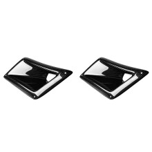 2X Linke Seite Echt Kohle Faser Board Auto FrontstoßStange Luft LüFtungs Einlass Auslass Duct Abdeckung HüLle Trim für 350Z Z33 2003-2009