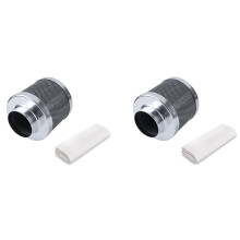 2 Set 4 Inch Air Carbon Filter with Charcoal Air Purifier Grow Tent Kits Odor Control Ventilation
