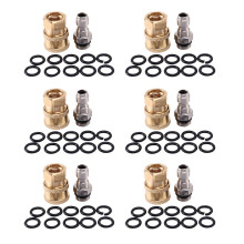 6X Pressure Washer Adapter Set,1/4 Inch Quick Disconnect Kit with 60 Pack O-Ring.5000 Psi