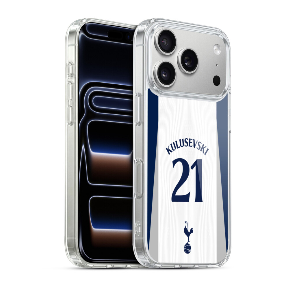 Head Case Designs Officially Licensed Tottenham Hotspur F.c. 2025/26 Players Home Kit Dejan Kulusevski Soft Gel Case For Apple Iphone 17 Pro 5057546937760