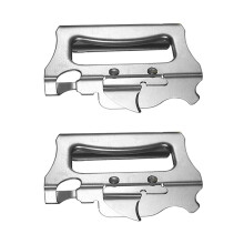 2X Multifunctional Manual Can Opener Beer Bottle Opener Side Cut Stainless Steel Canned Knife Safety Open Cans Tool