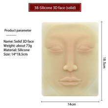4X Beginner 3D Silicone Permanent Makeup Tattoo Training Practice Fake Skin Blank for Microblading Face