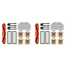 2Ensemble Accessoires pour Aspirateur Robot pour H40 / OV51: Brosse Principale, Lingette de Nettoyage, Filtre HEPA, Sac à Poussière (Pièces de