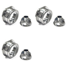3X Replacement Stainless Steel Conical Grinder Burr Set, 48mm Spares Accessories for Saeco Magic / Royal/ Strato