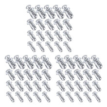 60pcs M 4 M5 M6 M8 Jack Nuts, Carbon Steel Expansion Screw Nut Fasteners for Securing Plate Frame Container Tag