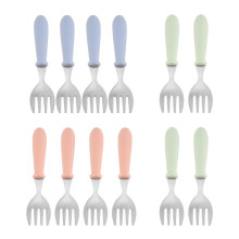 12PCS Toddler Forks Toddler Utensils,Stainless Steel Baby Forks,Kids Silverware Children's Cutlery Set for Self Feeding