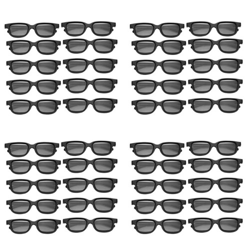 40Pcs Polarized Passive 3D Glasses for Cinema IMIX Screen