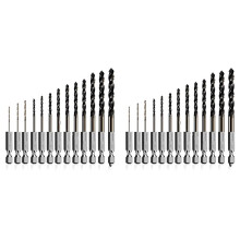 Hex Shank Cobalt Metric Bits Set of 26 Pieces Quick Change HSS Impact Driver Hex Bits for Metal