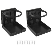 2PZ Portabibite per Auto Portabicchieri Pieghevole per Bottiglia D'Acqua Supporto per Tazza per Auto Camion Barca