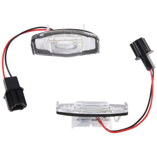 2Pcs Car Led Targa Luce Luce Targa Luce Per    Accord Nero