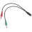 New Belted CTIA Computer Phone Headset Microphone Extension Cable 3.5 Second Revolution One 3