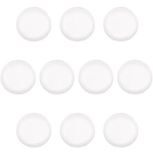 10 pcs Small round transparent plastic coin capsules box 25mm