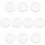 10 pcs Small round transparent plastic coin capsules box 25mm 1