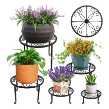 Suporte de Planta de Metal de 5 Pacotes para Plantas Externas e Internas, Suportes de Vaso de Flores Resistentes para VáRias Plantas, à Prova de
