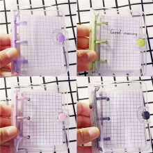 8-Pack  Transparent 3 RingpäRmskydd med RutnäTs Inre Sida och 24 St PäRmfickor (3 St/Set)