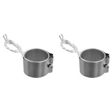 2X Band Heater Stainless Steel Wattage 220V Inner Dia.50mm for Electronic Equipment Joyous