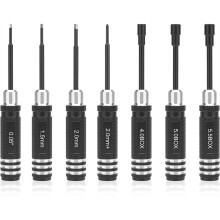 Multi-Size RC Screwdrivers Set,RC Tool Kit for 1/24 1/18 Axial SCX24 TRX4M Losi -T 2.0 HSP HPI