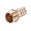 Golden Brass 1/2 inch Pipe Coupling 16mm Bolt Thread Water Pipe Hose End 8