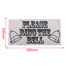 Please Ring The Bell Wooden Hanging Shabby Chic Gift Front Door Doorbell Sign