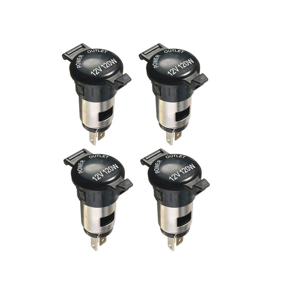 4X 12V 120W Cigarette Lighter Power Socket Plug Outlet for Car Motorcycle Boat