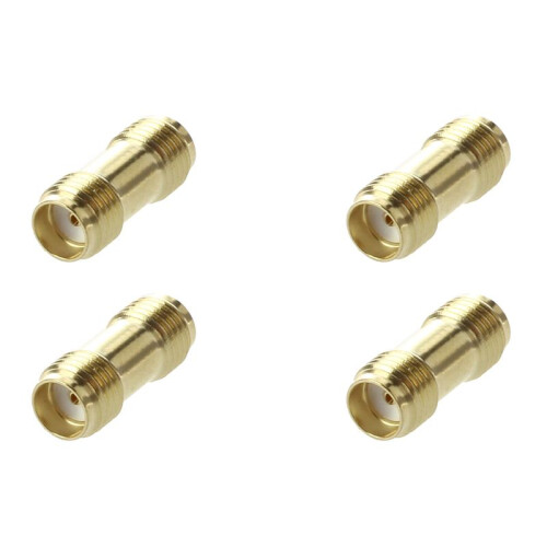 4X Conector Adaptador RF SMA Hembra A Hembra