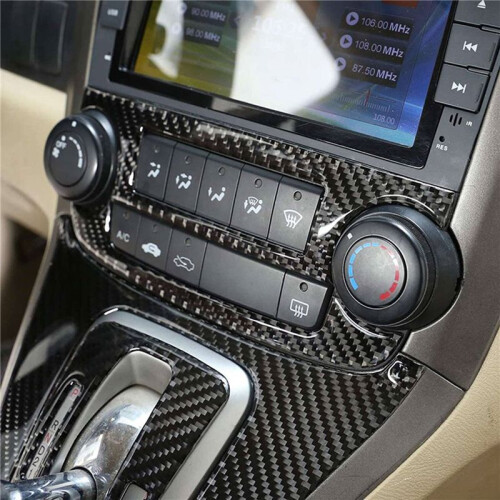 4x för  CR-V 2007-2011 Soft Kolfiber-Dekal Centralkontroll Luftkonditionering CD-Justeringspanel 2