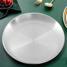 6st 14 cm Benspottskål i Rostfritt Stål Silver Grund Bricka Metall Matsalsskiva Rund Tallrik Dessertservis