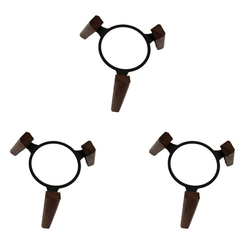 3X for   Bracket  Audio Bracket Accessories Wood Base  Multifunctional Desktop Anti-Slip Bracket