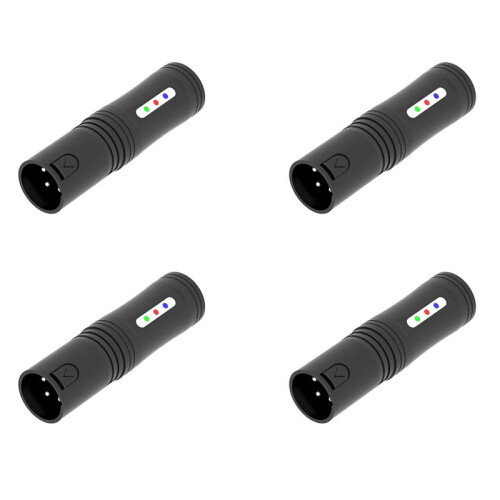 4X DMX512 Lijntester Par Light Moving  Light Stage Light DMX-Signaallijnfouttesttool