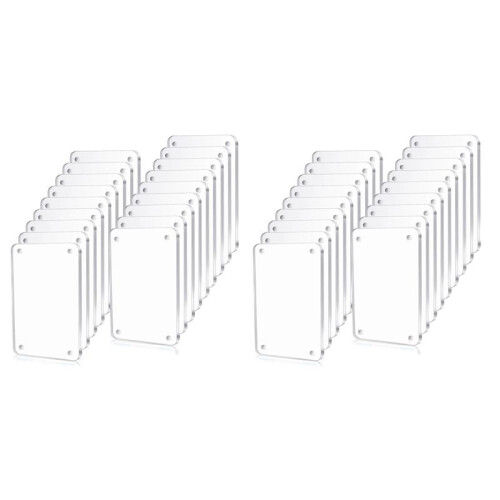 36 Pcs Acrylic Fridge Magnetic Frame ,  Double Sided Refrigerator Magnet Picture Frame Clear Frameless Display Frame