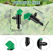 120 Pieces 4GPH Removable Drip Sprinkler Irrigation Drip Emitter Garden Flag Irrigation Dripper, for Trees and Shrubs